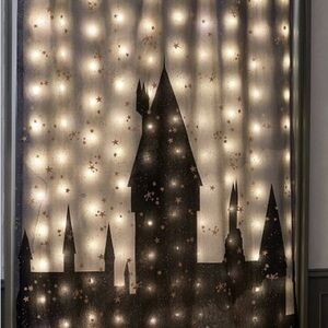 Pottery Barn Teen Harry Potter Hogwart’s Castle Light Up Blackout Curtain